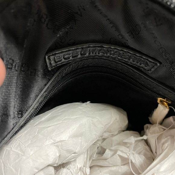 New BCBGMaxazria tote, cream & black. Lots of detail. Never used. - Picture 8 of 10